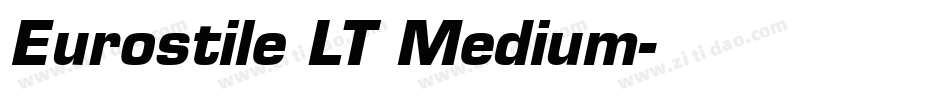 Eurostile LT Medium字体转换